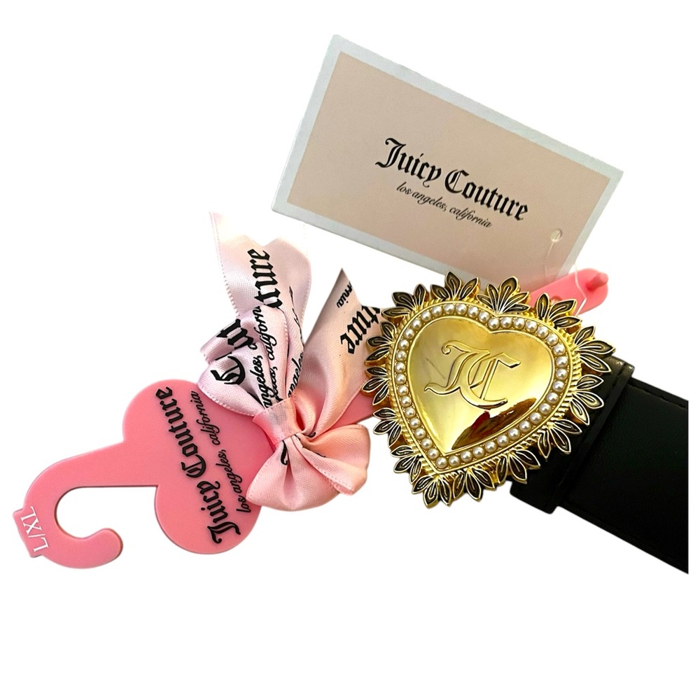 *new*Juicy Couture Heart Buckle Belt Size Large/X-Large